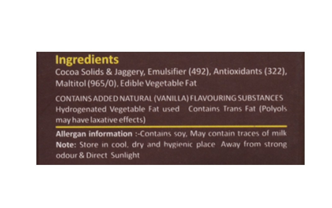 Zevic Jaggery Chocolate    Box  40 grams